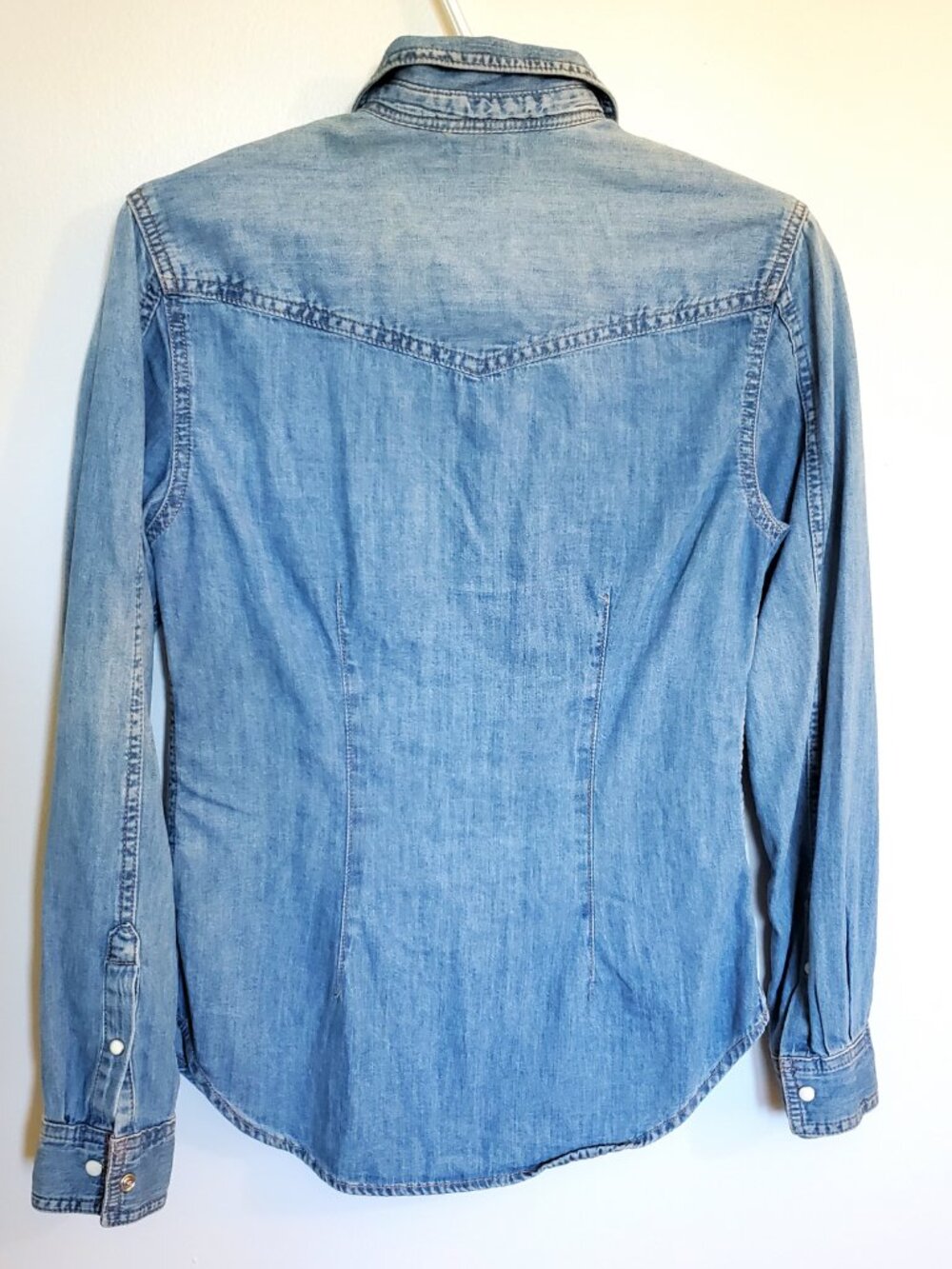Denim Button-up Top - Picture 3 of 12
